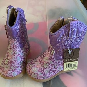 Girls Roper Cowboy Boots Infant Size 1